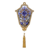 Decorative lantern for Christmas tree, Bead Embroidery Kit Red, PL-070. Fast DIY Kit