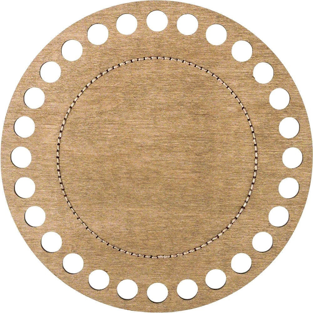 DIY Thread Organizer Kit: Faux Leather Ornament, Needlework Gift (15x15cm)