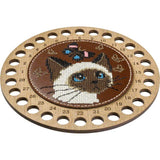 DIY Cat & Butterfly Thread Organizer Kit: Needlework Gift (15x15cm)