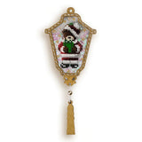 Teddy Bear Christmas Ornament Bead Embroidery Kit: DIY Lantern