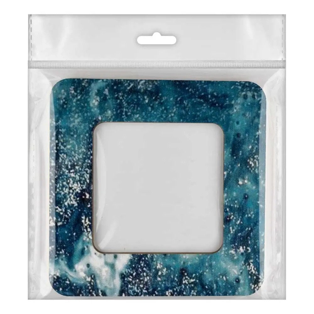 Plywood Embroidery Hoop, Magnetic Holders 5.5x5.5 IN - Celadon Color