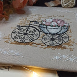 Unic Cross Stitch Kit, Romance, kit  with threads and beads on evenweave fabric,  1056.