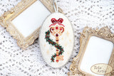 Counted Cross Stitch sampler Key Tela-Artis X-401, Evenweave Fabric, hand-dyed DMC muline, melange
