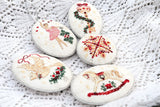 Counted Cross Stitch sampler Key Tela-Artis X-401, Evenweave Fabric, hand-dyed DMC muline, melange