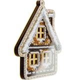 Bead Embroidery Kit Decorative House, LK-376. Fast DIY Kit