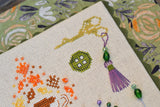 Autumn Sampler Cross Stitch Kit: Cat, Tea,Amber Handicrafts