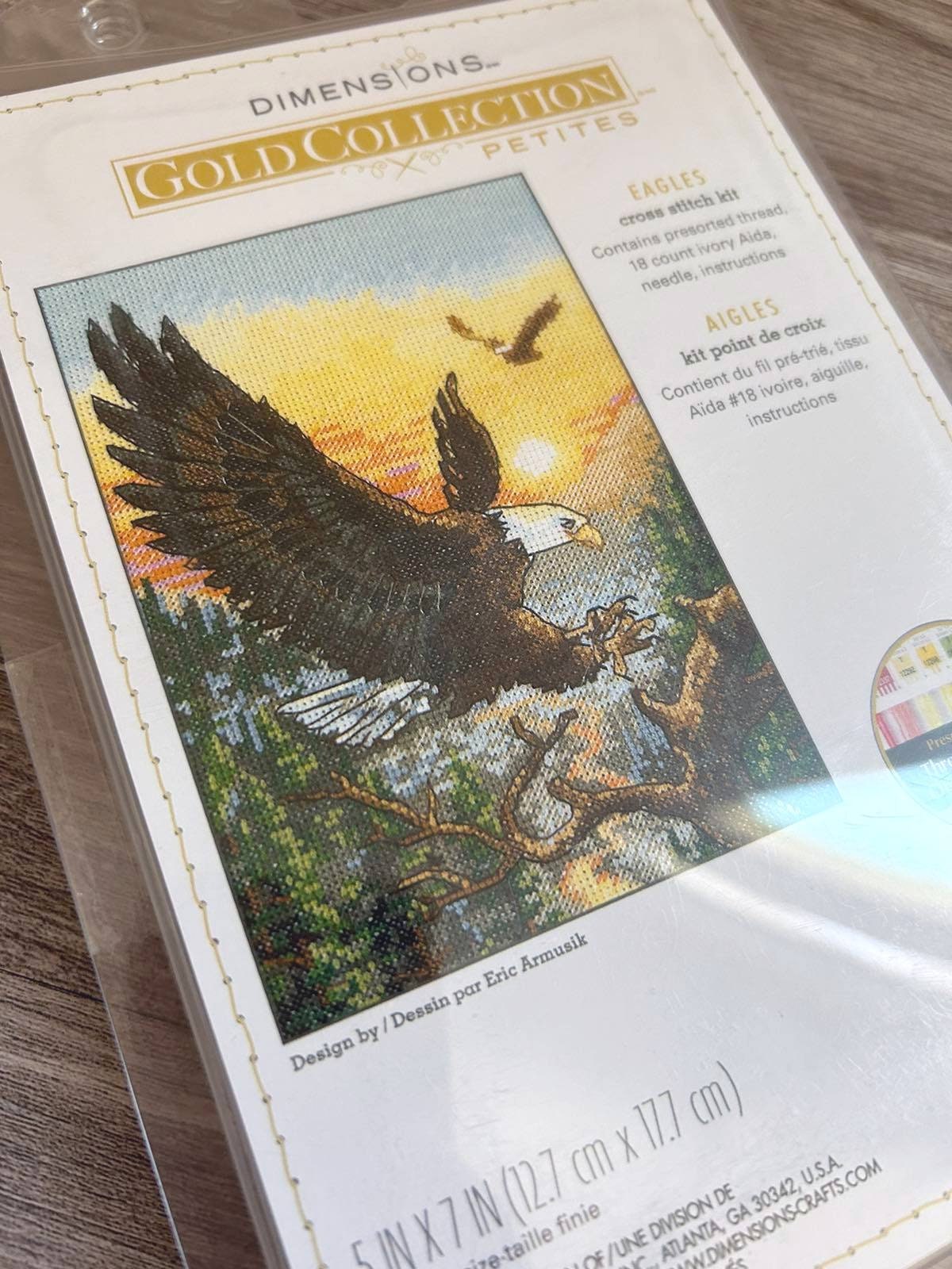 Dimensions Gold Collection Petites Counted Cross Stitch Eagles, 18 Count, 06759