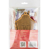 Santa Lantern Bead Embroidery Kit on Wood: DIY Craft (8 x 12.5 cm)