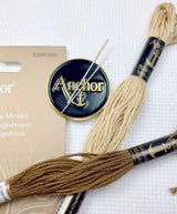 Magnetic Needle Minder – Anchor Logo, Gold & Black Enamel