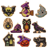 20 Halloween Plywood bases for Beading embroidery kit ( 20 pcs), SW-010