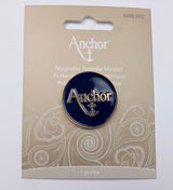 Magnetic Needle Minder – Anchor Logo, Gold & Black Enamel
