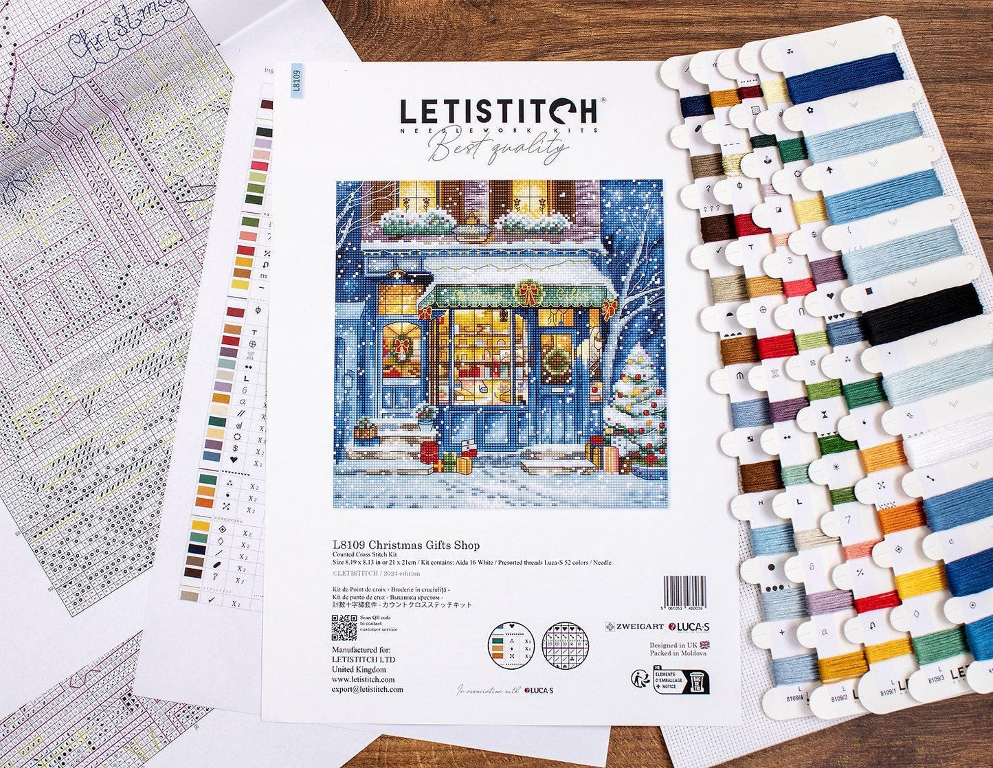 Counted Cross Stitch Kit Christmas Gifts Shop, Letistitch L8109