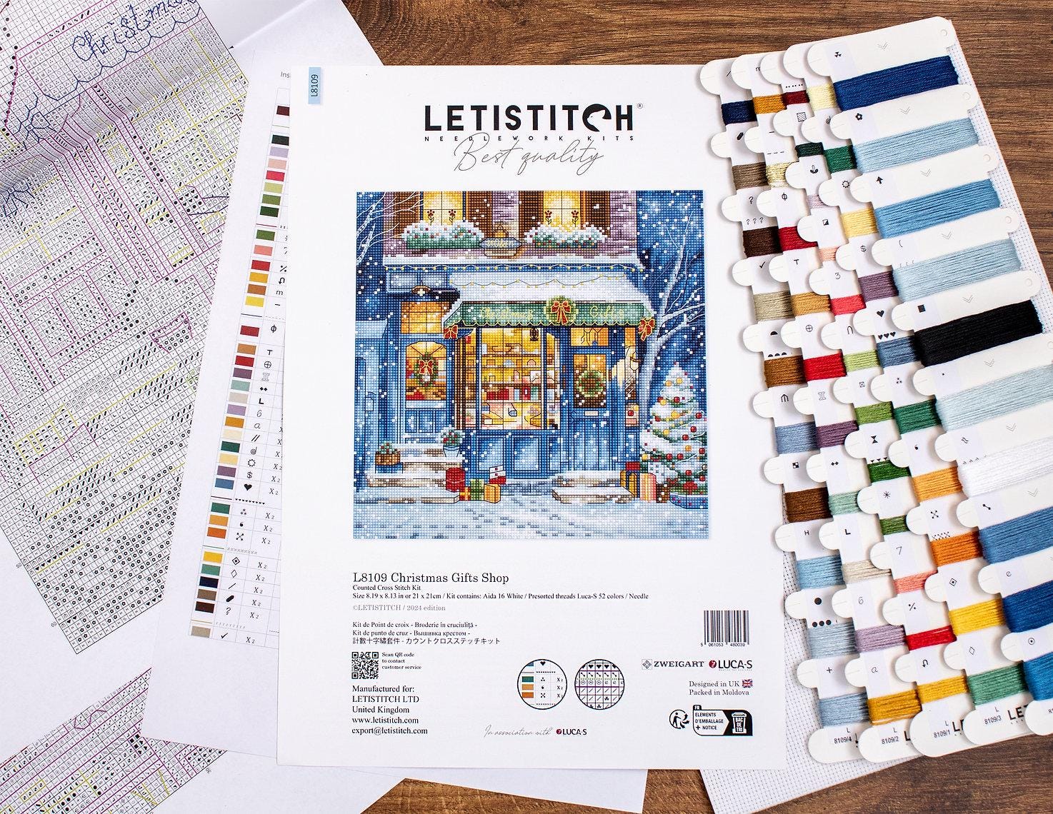 Counted Cross Stitch Kit Christmas Gifts Shop, Letistitch L8109