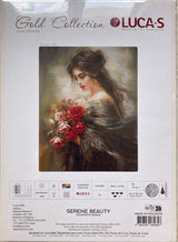 Counted Cross Stitch Kit Luca-S GOLD Collection, Beauty, B703, DIY Kit