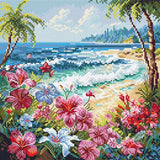 Bright and colorful day on a paradise Counted Cross Stitch Kit LETISTITCH Paradise / Paradis L8099,