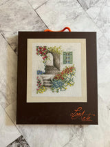 Counted Cross Stitch Kit Lanarte - Alley with flowers, PN-0162521