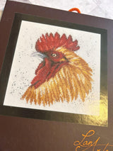 Counted Cross Stitch Kit Lanarte - Brown rooster, PN-0157490