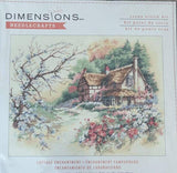 Dimensions Needlecrafts Cottage Enchantment 13687, Counted Cross Stitch Kit, 14 Count Ivory Aida