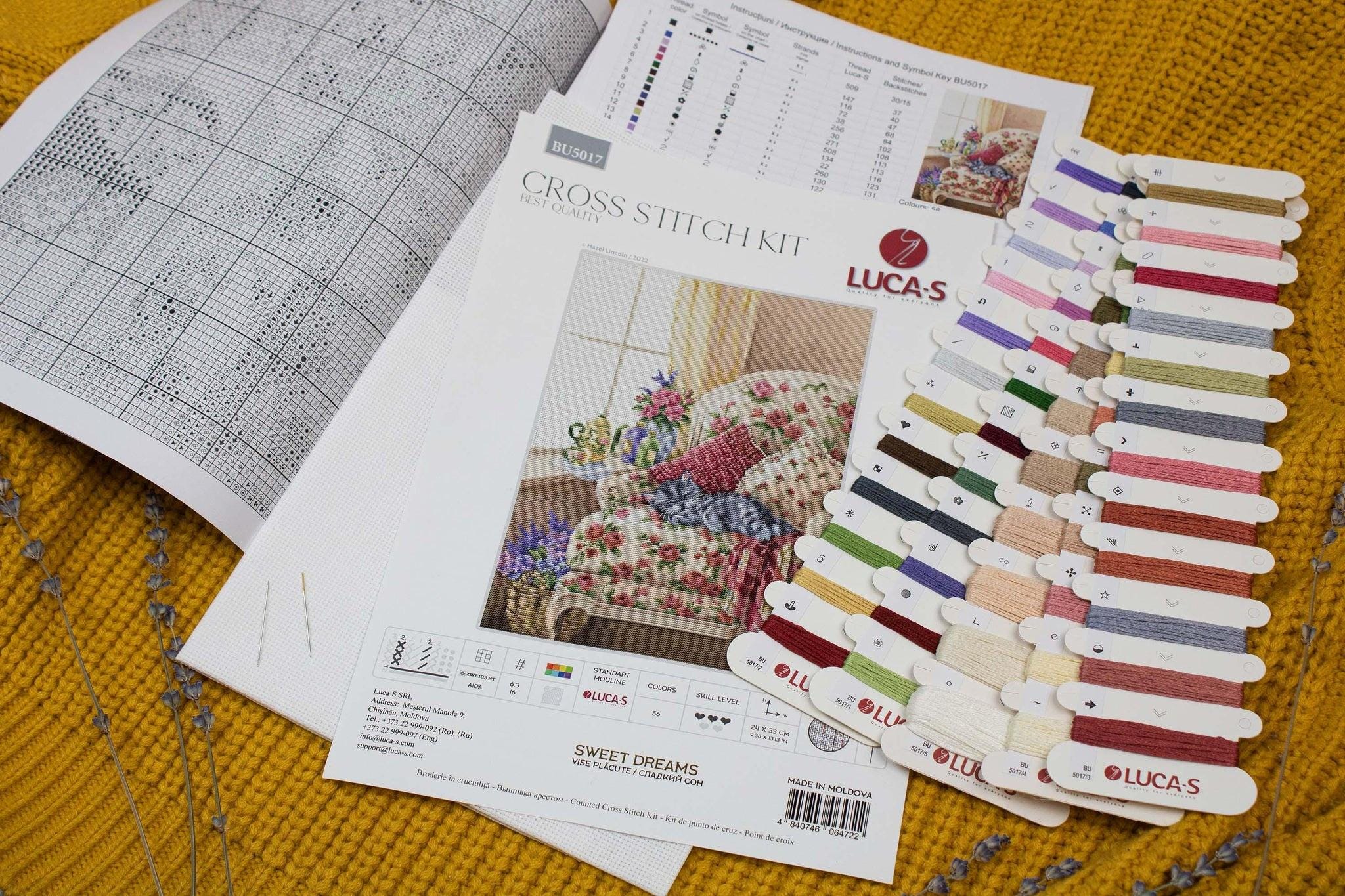 Counted Cross Stitch Kit Luca-S - Sweet Dreams, BU5017