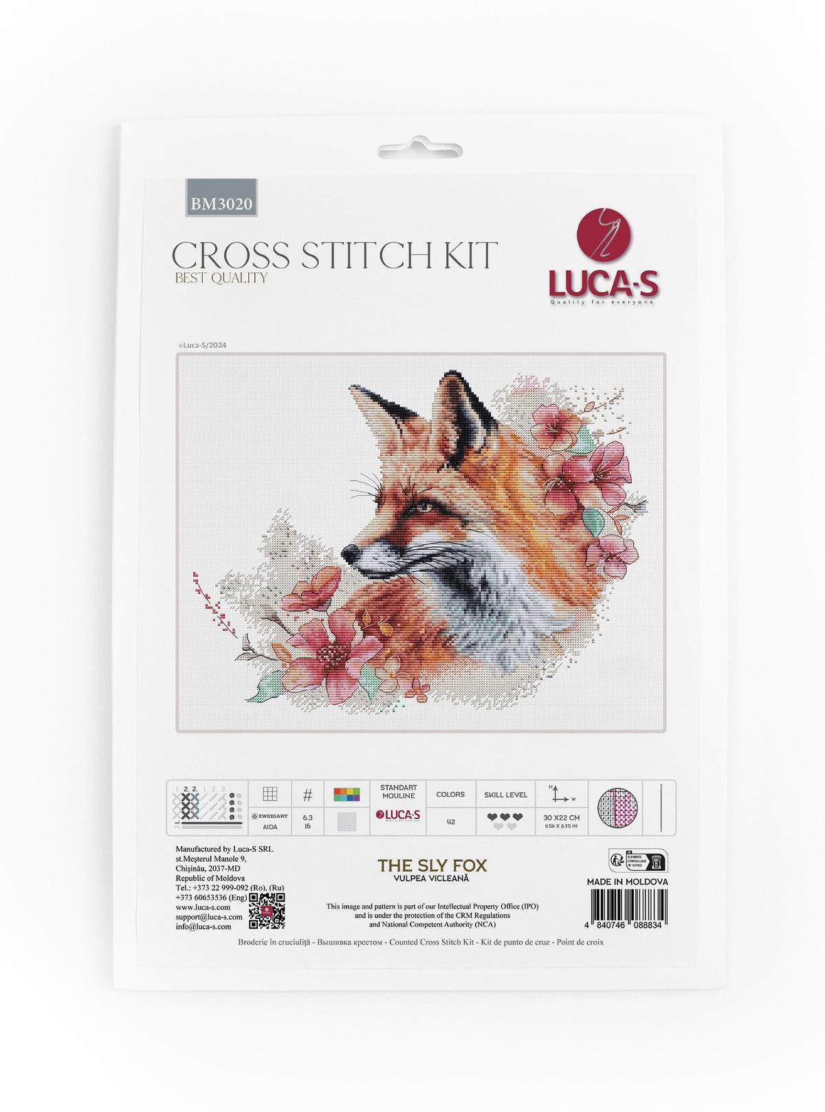 Counted Cross Stitch Kit Luca-S - The Sly Fox, BM3020