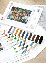 Counted Cross Stitch Kit Luca-S Gold - The Tiger, B2406