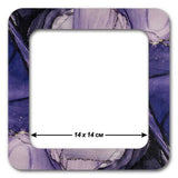 Marbled Purple Plywood Embroidery Hoop with Magnetic Holders (5.5x5.5 IN)
