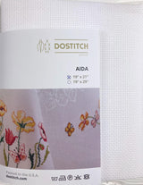White Aida 16ct Cross Stitch Fabric: very Soft Cotton Canvas