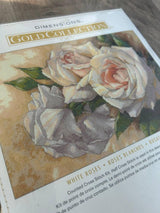 White Roses Cross Stitch Kit: Dimensions Gold Collection (16"x11")