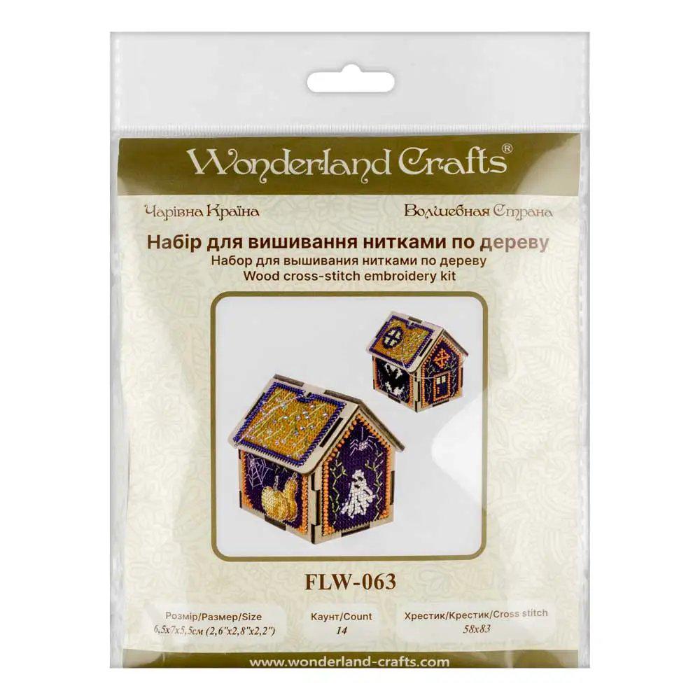 Halloween House Bead Embroidery Kit on Wood - DIY 3D Model