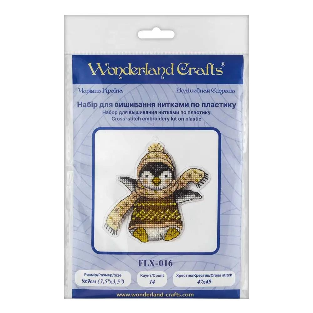 Beaded Penguin Cross Stitch Kit: DIY Christmas Ornament (3.5" x 3.5")