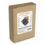 Organizer plywood box for needles with magnetic lid and , 2.36"x3.5" IN, ZB-123