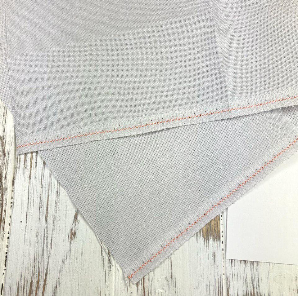 Evenweave 32ct Zweigart Murano Fabric precut, Silver Moon Gray, soft fabric for embroidery. For intermediate crafters.
