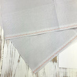 Evenweave 32ct Zweigart Murano Fabric precut, Silver Moon Gray, soft fabric for embroidery. For intermediate crafters.