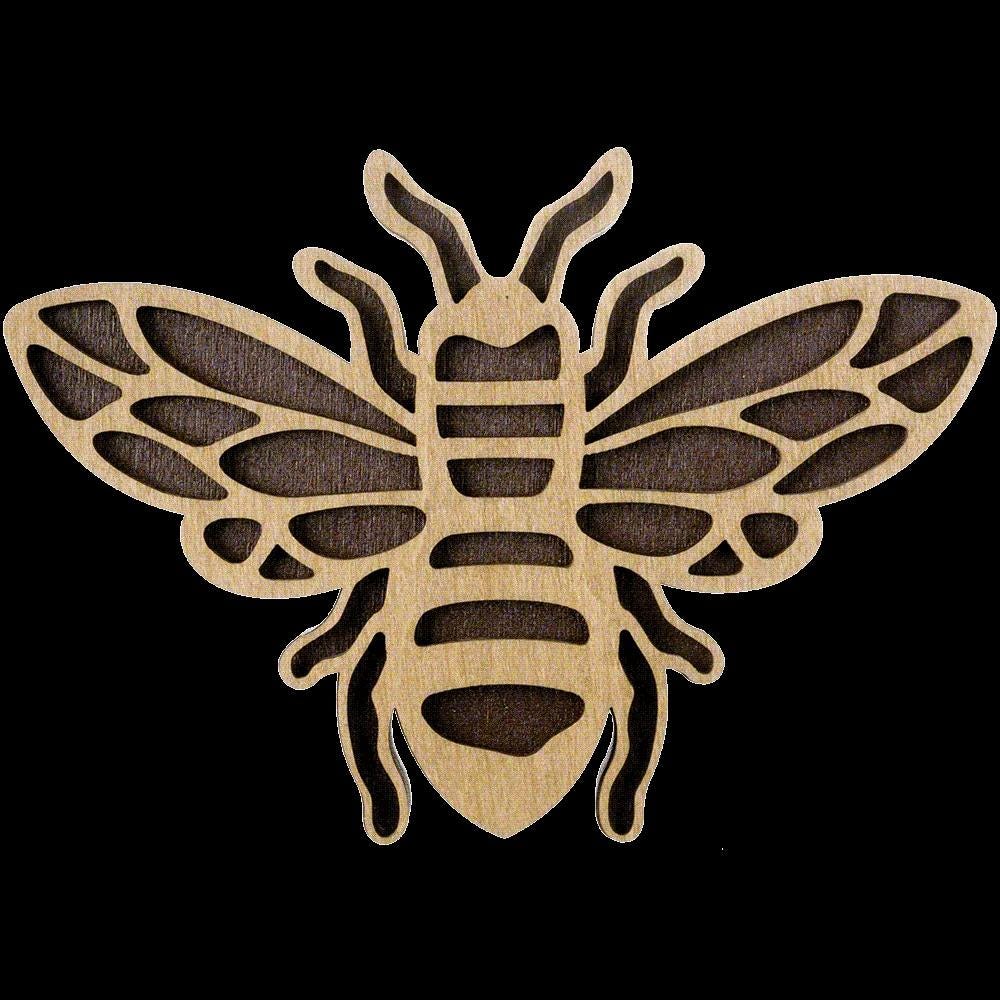 Organizer plywood for beads with magnetic lid, Bee, 12*8.5 cm, ZB-106