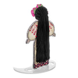Motanka Cross Stitch Kit – Ukrainian Doll Amulet with Beads, Roses