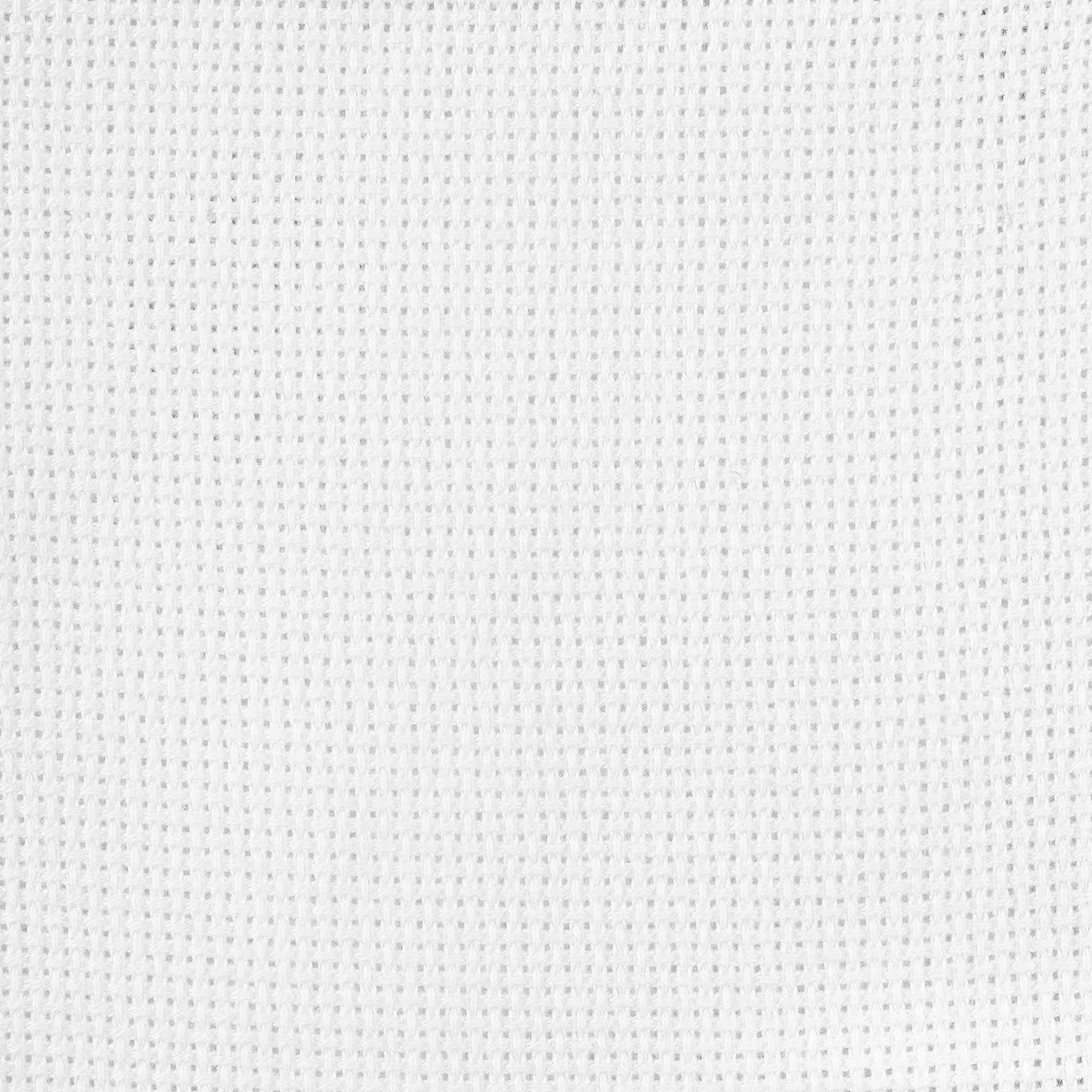 White Aida Cloth: 14 Count Cross Stitch Fabric, Very Soft Cotton
