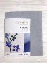 Evenweave cross stitch fabric 32ct Pearl Gray, Zweigart Murano, Soft Embroidery Fabric