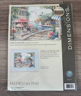 Counted Cross Stitch Kit DIMENSIONS, Cafe By The Sea (14 Count), 35157