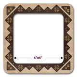 Plywood Embroidery Hoop with Magnetic Holders: 4"x4" Mill Hill Compatible