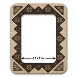 Magnetic Frame for embroidery and needlework, plywood, LIGHT Color, 2.55x3.54 IN