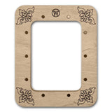 Magnetic Frame for embroidery and needlework, plywood, LIGHT Color, 2.55x3.54 IN