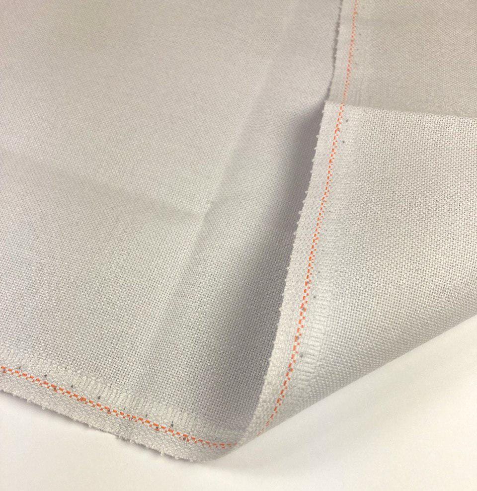 Evenweave 32ct Zweigart Murano Fabric precut, Silver Moon Gray, soft fabric for embroidery. For intermediate crafters.