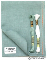 Linen Evenweave cross stitch Fabric 32ct Zweigart Belfast: Smokey Pearl