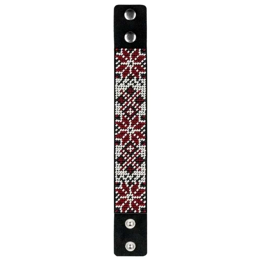 Embroidery Kit faux leather bracelet on the arm Ornament, BB-119. Fast DIY Kit