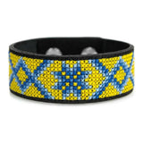 Embroidery Kit faux leather Bracelet Cross Stitch Ornament, HL-055. Fast DIY Kit