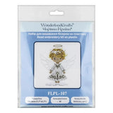 Bead Embroidery Kit on plastic base Angel with wings, PL-107. Fast DIY Kit