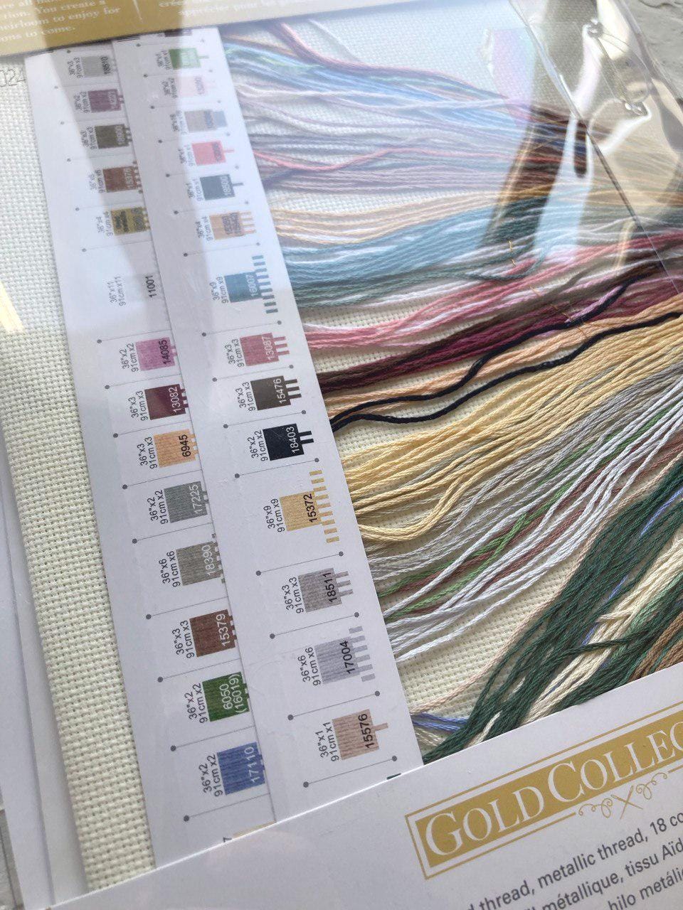 Counted Cross Stitch Kit DIMENSIONS Gold Collection, Serenity's Garden, 70-35287 RARE