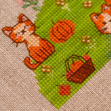 On Guard Cross Stitch Kit: Hand-Dyed Threads, Linen, Beads