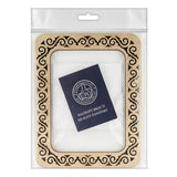 Frame with Strong magnetic for embroidery and needlework, plywood, LIGHT Color, 4.1x5.7 IN