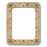 Frame with Strong magnetic for embroidery and needlework, plywood, LIGHT Color, 4.1x5.7 IN